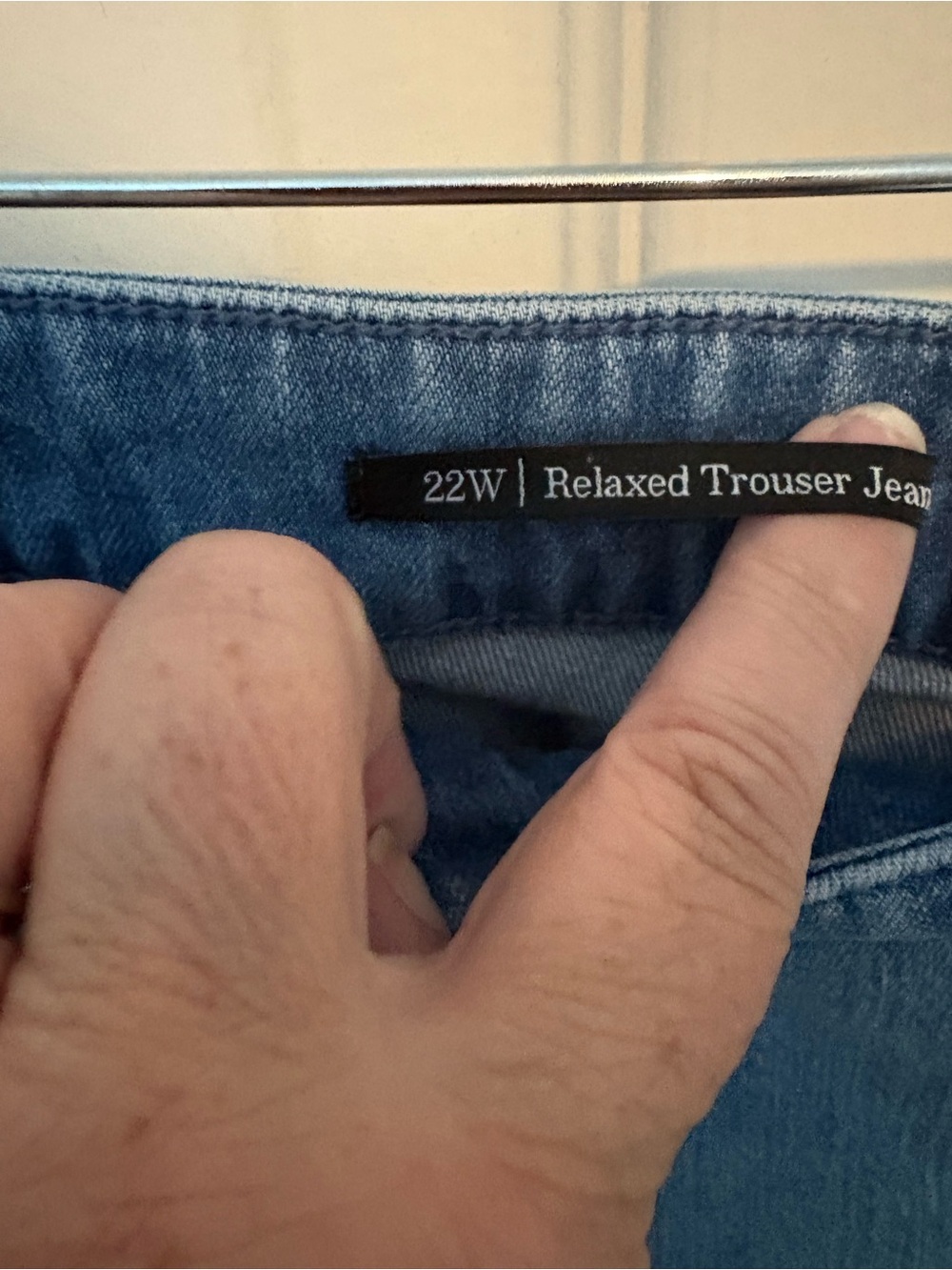 Talbots Medium Wash Wide-Leg Jeans Rolled Cuff - Picture 4 of 7